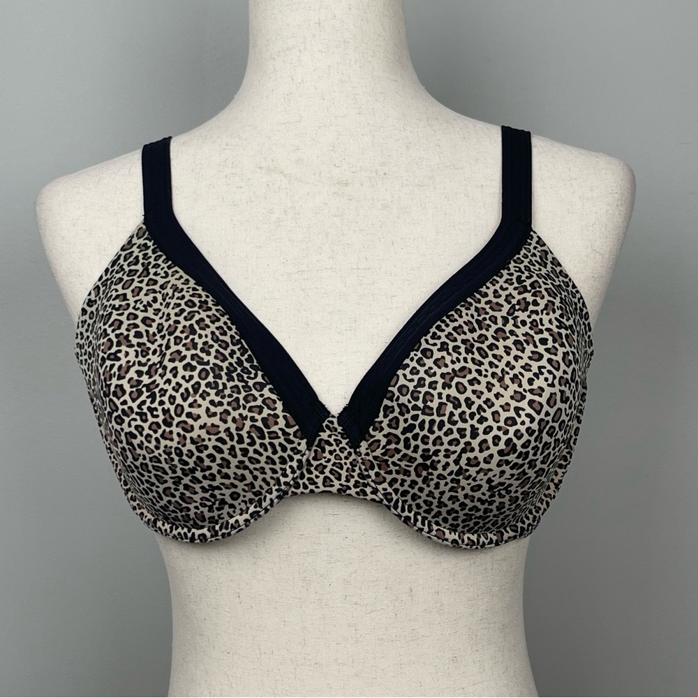 Warners Leopard Print Underwire Bra SZ‎ 38C